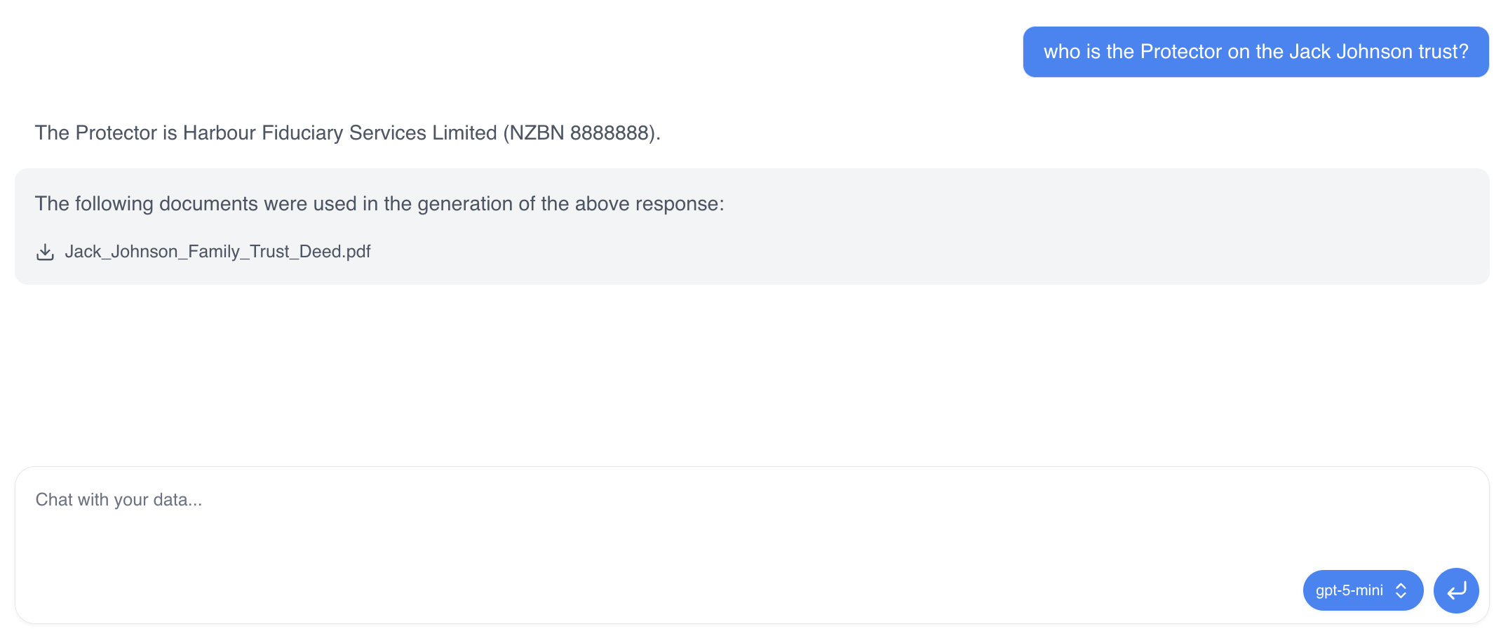 Powerful search screenshot